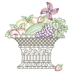 Vintage Patriotic Baskets 04(Sm) machine embroidery designs