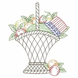 Vintage Patriotic Baskets 06(Md) machine embroidery designs