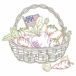 Vintage Patriotic Baskets 08(Sm) machine embroidery designs