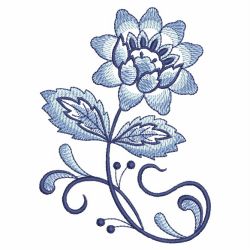 Blue Jacobean 03(Lg) machine embroidery designs
