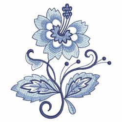 Blue Jacobean 04(Md) machine embroidery designs