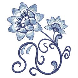 Blue Jacobean 08(Md) machine embroidery designs
