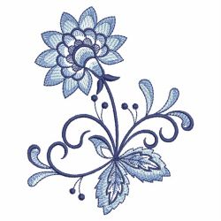 Blue Jacobean 09(Md) machine embroidery designs