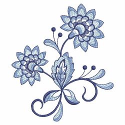 Blue Jacobean 10(Md) machine embroidery designs