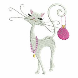 Fashion Cats 01 machine embroidery designs