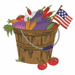 Heirloom Patriotic Baskets 02(Sm) machine embroidery designs