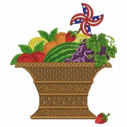 Heirloom Patriotic Baskets 04(Lg) machine embroidery designs