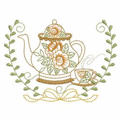 Vintage Tea Set 03(Lg) machine embroidery designs