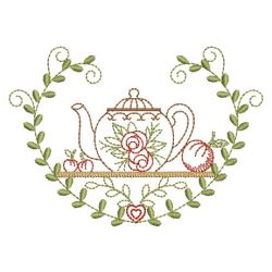 Vintage Tea Set 09(Lg) machine embroidery designs