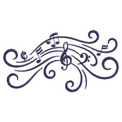 Music Notes 03(Lg) machine embroidery designs