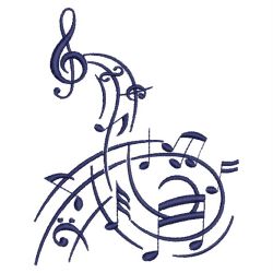 Music Notes 04(Sm) machine embroidery designs