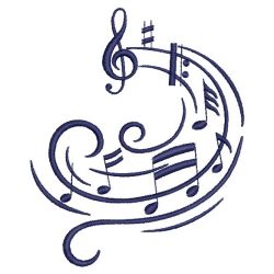 Music Notes 06(Md) machine embroidery designs