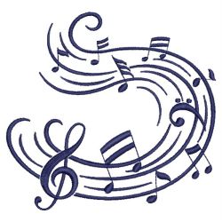 Music Notes 08(Lg) machine embroidery designs