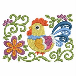 Country Roosters machine embroidery designs