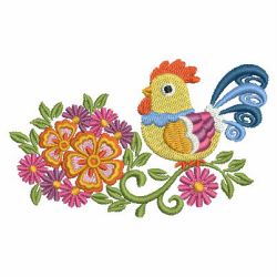Country Roosters 05 machine embroidery designs
