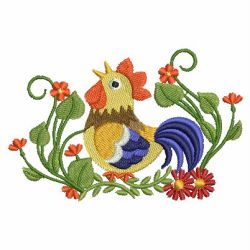 Country Roosters 08 machine embroidery designs