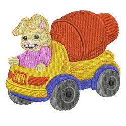 Bunny Trucks 03 machine embroidery designs