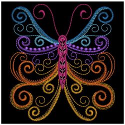 Neon Butterflies 05(Md) machine embroidery designs