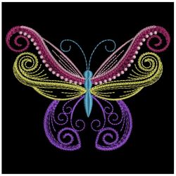 Neon Butterflies 09(Md) machine embroidery designs