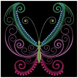 Neon Butterflies 10(Md) machine embroidery designs