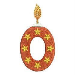 Birthday Number Candles 10 machine embroidery designs