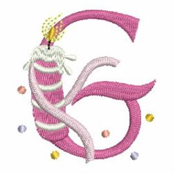Birthday Number Candles 17 machine embroidery designs