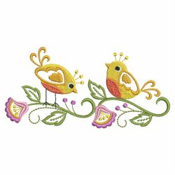 Floral Birds Border 02(Md) machine embroidery designs