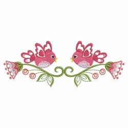 Floral Birds Border 04(Lg) machine embroidery designs