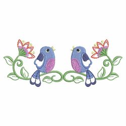 Floral Birds Border 05(Lg) machine embroidery designs