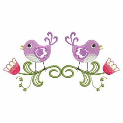 Floral Birds Border 08(Md) machine embroidery designs