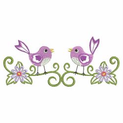 Floral Birds Border 10(Lg) machine embroidery designs