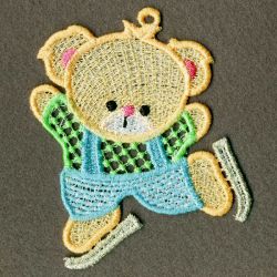 FSL Skating Bears 03 machine embroidery designs