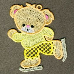 FSL Skating Bears 05 machine embroidery designs