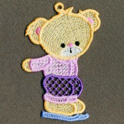 FSL Skating Bears 07 machine embroidery designs