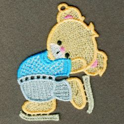 FSL Skating Bears 09 machine embroidery designs