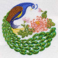 Peacock Portrait 05 machine embroidery designs