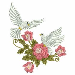 Flying Doves 09 machine embroidery designs