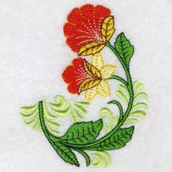 Jacobean Flowers 01 machine embroidery designs