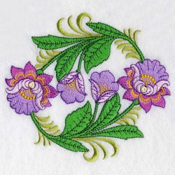 Jacobean Flowers 08 machine embroidery designs