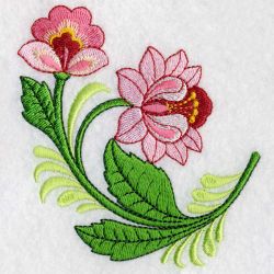 Jacobean Flowers 09 machine embroidery designs