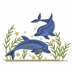 Cute Dolphins 3 03 machine embroidery designs