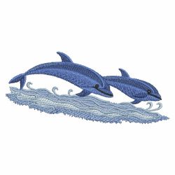 Cute Dolphins 3 07 machine embroidery designs