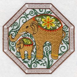 Indian Elephants 3 05(Sm) machine embroidery designs