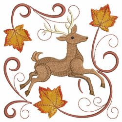 Autumn Reindeer 02(Md) machine embroidery designs