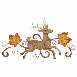 Autumn Reindeer 07(Md) machine embroidery designs