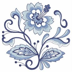 Blue Jacobean Circle 04(Sm) machine embroidery designs