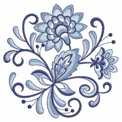 Blue Jacobean Circle 06(Sm) machine embroidery designs