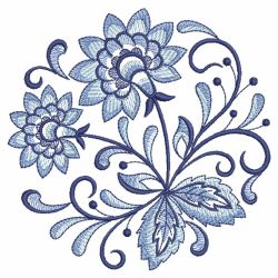 Blue Jacobean Circle 08(Sm) machine embroidery designs