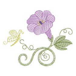 Vintage Morning Glory 01(Md) machine embroidery designs