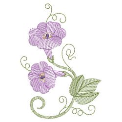 Vintage Morning Glory 04(Lg) machine embroidery designs